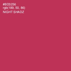 #BD3256 - Night Shadz Color Image